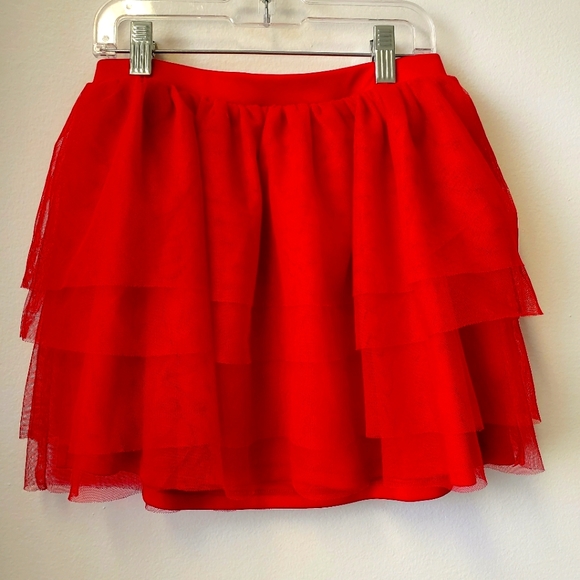 Circo Girls Red Ruffle Skirt  - Picture 2 of 5